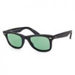 Ray-Ban Original Wayfarer Sunglasses Rb2140 901sos Matte Black/ Polarised Green 50mm