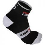Castelli – Rosso Corsa 6 Socks Black S/M
