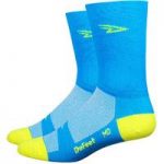 Defeet – Aireator Tall Hi-Vis Socks Blue/Yellow M