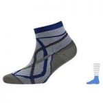Sealskinz Thin Socklet Waterproof Sock GREY/BLUE