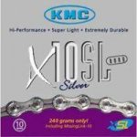 KMC X10-SL Silver 10 Speed Bike Chain
