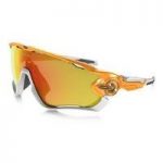 Oakley Polarized Jawbreaker Sunglasses Atomic Orange/ Fire Iridium Polarized Oo9290-09