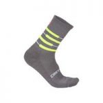 Castelli – Incendio 15 Socks Anth/Yellow Fluo LG/XL
