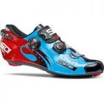 Sidi – Wire Carbon Vernice Shoes Blue Sky/Black/Red 42